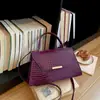 Bolso de Mano de Moda Estilo Coreano Bolso Tote Pequeño para Mujer 2026 Nuevo Bolso Kelly con Textura de Piedra Bolso Cuadrado Pequeño de Hombro Cruzado