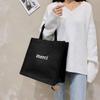 Bolsa de Lona de Grande Capacidade para Comércio Exterior 2024 Nova Bolsa Feminina Moda Europeia e Americana Bolsa de Mão Simples Popular Uma Peça Drop Shipping