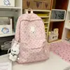 Mochila de Estilo Nuevo para Estudiantes Mujeres, Mochila Linda Estilo Coreano de Gran Capacidad, Mochila Pequeña Simple y Versátil para Niñas para Viajar