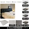 Cama de cuero minimalista italiana cama de cuero minimalista moderna cama de cuero de lujo ligero cama de cuero con capitoné de botones negros cama suave acolchada cuadrada cama de arte en cuero
