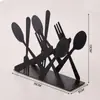 Artesanato de Ferro Nórdico Simples Porta-Guardanapos Criativo Vertical para Mesa de Escritório Decoração de Restaurante