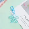 Nuevo Llavero de Flor Hueca Transparente de Colores Colgante para Joyería DIY Encanto Versátil Creativo para Bolso Femenino