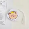 Fita métrica mini de animal de estimação fofo de desenho animado ins fofa multifuncional portátil fita métrica três circunferências busto cintura régua macia 1.5