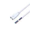 Cable de conexión para soporte de tubo de lámpara LED T5T8 al por mayor, espaciado de agujeros de 8,5 mm, 2 núcleos, 0,5 mm², enchufe de cola de 8 palabras, cable de alimentación