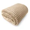 Manta de Franela Jacquard de Onda, Amigable con la Piel y que no Suelta Pelusa, Manta para Aire Acondicionado, Manta de Regalo para Hotel y Alojamiento, Fábrica de Origen