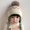 Gorro para Bebé para Otoño e Invierno, Moda Estilo Coreano para Niños Pequeños con Protección para Orejas Acolchada, Gorro Lei Feng Cálido y a Prueba de Viento de Invierno para Niños y Niñas