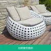 Alojamiento Trendy al Aire Libre Columpio al Aire Libre Silla Colgante de Mimbre Nido de Pájaro Muebles de Exterior Cama de Sala de Hotel Villa