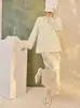 Ropa de Mujer Primavera 2026 Estilo Chino Bordado Pesado Puño Bordado Top Nuevo Camisa de Nuevo Estilo de Gama Alta para Mujer P0163