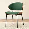 Silla de comedor de lujo ligero estilo italiano Eames, silla de comedor de madera maciza, silla de comedor de diseñador para el hogar, restaurante y cafetería, silla de ocio de alta gama vintage