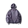 Ropa para Hombre North Boundary Marca de Moda Americana Otoño e Invierno 2025 Nuevo Sudadera con Capucha Deportiva de Tela de Alta Elasticidad con Parches de Secado Rápido para Hombre