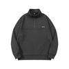 Suéter de Punto Polar de Alta Gama para Hombre 2026 Sudadera Holgada con Forro Polar y Media Cremallera Sudadera de Manga Larga