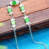 9133 Pulsera de Jadeíta Birmana Natural Grado A para Mujer, Pulsera de Jadeíta Azul Agua, Oferta Especial, Variedad Disponible