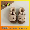 Lindos Zapatos Birkenstock de Encaje, Medias Zapatillas con Puntera para Mujer, Nuevos Zapatos de Algodón Birkenstock con Suela Gruesa para Aumentar la Altura, Otoño e Invierno 2025
