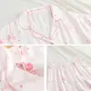 Pijama de Niña Seda de Hielo Verano 2026 Nuevo Estilo para Niños Mayores, Niñas, Estudiantes de Secundaria, Dibujos Animados Ropa de Casa de Alta Gama Conjunto de Tres Piezas
