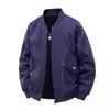 Chaqueta de Béisbol Cortavientos e Impermeable de Otoño e Invierno de Fábrica Original, Ropa Exterior Versátil de Color Sólido, el Color Sólido Puede Desarrollarse Más y Estamparse