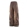 2026 Verano Nuevos Pantalones Casuales de Lino Imitación Delgados de Color Sólido Sueltos con Pliegues para Hombre Moda Juvenil Pantalones Rectos Casuales