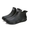 Sapatos impermeáveis moda cano baixo galochas masculinas e femininas coreanas trabalho antiderrapante cano curto galochas estudantes adulto calçados externos botas d'água