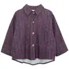 Camisa de Changguo Clothing para Niños, Nueva Camisa Estampada Vintage de Otoño para Niños, Top de Manga Larga para Niños Pequeños en Primavera y Otoño
