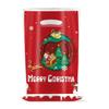 Nueva bolsa de regalo de plástico para fiesta de cumpleaños con temática de Nochebuena, bolsa de dulces de Papá Noel, bolsa desechable