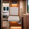 Cadeira Dobrável Especial Montada na Lateral para Veículo de Viagem RV, com Assento de Retorno Automático, Cadeira Dobrável Lateral Flip Modificada para Trens