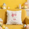 Funda de Almohada de Pascua de Amazon Sin Relleno Felpa PV Conejo Cojín de Sofá para Sala de Estar Fabricante Al por Mayor