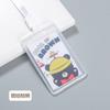 Porta credencial de trabajo transparente, Insignia para feria de empleados, Pase de autobús impermeable, Portatarjeta de comedor estudiantil, Portatarjeta de comedor
