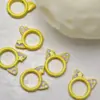 Anillo de Cuentas con Orejas de Gato DIY Cadena para Teléfono con Pintura en Spray y Laca Cadena Hecha a Mano Joyería Accesorios de Aleación Colgante Aleación de Zinc Laca