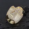 Anel de Cruz de Zircônia Personalizado Popular Transfronteiriço Europeu e Americano Joias de Alto Padrão Anel Retrô Acessórios Modernos Masculinos