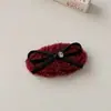 Goma de Pelo de Felpa Otoño e Invierno Estilo Coreano Oversize Dulce Cuerda para Moño Simple Pin para Flequillo Bb
