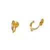 Pinzas Integradas para Bobina de Mosquito DIY para Mujeres Sin Perforaciones, Pendientes Ajustables de Zirconia con Alta Retención de Color, Accesorios al por Mayor