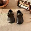 Zapatos para Niñas Estilo Británico Zapatos Pequeños de Cuero Negros 2026 Nuevos Zapatos de Princesa Zapatos Planos de Moda para Niña Zapatos de Actuación