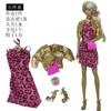 Conjunto de roupas para boneca de 30cm, boneca multiarticulada pode usar roupas casuais, sapatos, óculos, combinação