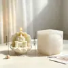 Poppy Venda Quente Transfronteiriça Castelo de Concha Vela Perfumada Molde de Silicone DIY Ornamento Decorativo Tridimensional Molde de Gesso
