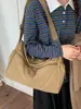 Bolso Grande de Gran Capacidad para Mujer Estilo Simple, Bolso Cruzado Versátil, Color Sólido, Ligero, Casual, Bolso de Hombro para Estudiante Universitaria, Viajes Diarios para Mujer