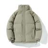 OLA Invierno Nuevo Abrigo de Algodón Holgado para Hombre Abrigo Ropa Panilla Simple Combinable Color Sólido Top