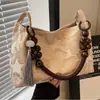 Nova Bolsa Grande de Estilo Chinês para Mulheres, Nova Bolsa de Ombro Versátil da Moda com Estilo Nacional, Bolsa Quadrada Pequena Tendência de Nicho para Sobrancelha