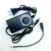 Adaptador de Corriente Ajustable de 3-12V 2A para Tiras LED Atenuación Bombas de Agua Ventiladores de Extracción Soportes para Copias Motores Controlador de Velocidad 12V 3A