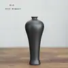 Jarrón Cerámico Pequeño Negro Moderno Simple Nuevo Estilo Chino Adornos Creativos Hogar Decoraciones Suaves Arreglos con Flores Secas
