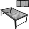 Mesa de hierro plegable multifuncional con drenaje, mesa de picnic, mesa de red para barbacoa y camping al aire libre