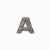 Aretes Brillantes de Letras Estilo Coreano para Mujer, Modernos, Elegantes, Versátiles, Pequeños, Exquisitos y Elegantes, Tendencia de Aretes Nicho