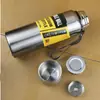 Copo térmico com tampa de aço integral, grande capacidade, camada dupla de aço inoxidável 304, garrafa térmica a vácuo portátil para esportes e uso ao ar livre, com gravação