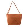 Bolso de hombro casual de tela con resorte directo de fábrica, bolso de mano artístico para mujer, bolso de lona hecho a mano, bolso de gran capacidad