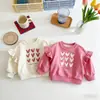 Nuevos Tops de Primavera 2026 para Niñas, Sudaderas Casuales Lindas para Bebés, Sudaderas Redondas con Forma de Corazón para Niños de Primavera y Otoño