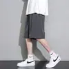 Shorts Casuales de Color Sólido Americanos para Hombre Verano Transpirables de Secado Rápido Seda de Hielo Frescos Versátiles Baloncesto Deportes Pantalones de Cinco Puntos