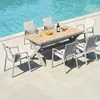 Mesas e cadeiras para pátio externo, mesas e cadeiras de chá ao ar livre, mesas de jantar comerciais de lazer para terraço externo, conjuntos de mesa e cadeira para jardim de villa