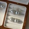 Pendientes de perla gris plateado de alta calidad simples para mujer, calidad Shijia, muchos pendientes de clip de lino, bobina de mosquito