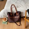 Bolso Tote de Letras a la Moda, Bolso Cruzado de Gran Capacidad, Bolso de Mano para Viajes Diarios, Bolso Versátil con Estilo para Mamá, Bolso Tote de Moda