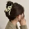 Grampo de Cabelo com Textura de Strass Francês, Versátil para Rabo de Cavalo Alto, Prendedor Shark Doce, Pequeno Grampo de Cabelo de Alta Qualidade para Festa de Estudantes