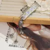 Grampo de Cabelo com Franja de Sino de Cristal Pesado Brilhante Diamante Presilha BB Estilo Étnico Presilha Lateral Retrô Acessório de Cabeça para Mulheres Atacado