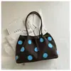 Bolso Tote de Lunares Nuevo Primavera 2026 para Niñas, Bolso de Hombro de Gran Capacidad, Bolso de Mano Simple Casual, Bolso para el Trabajo
